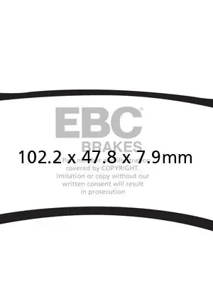 Autentický Brzdové destičky EBC EPFA406HH