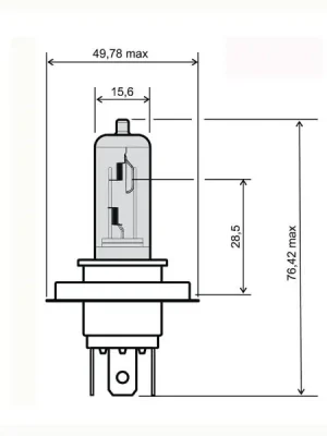 Žárovka RMS FLOSSER 246510181 modrá hs1 12V 35/35W Poslední Šance