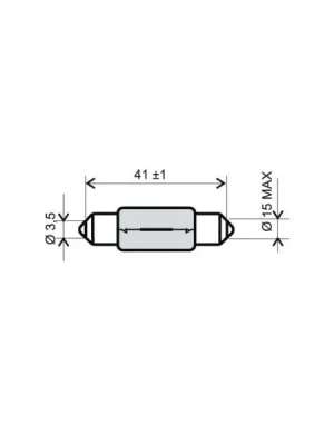 Žárovka RMS FLOSSER 246510126 6V-15W T 15x42 Cenový Hit