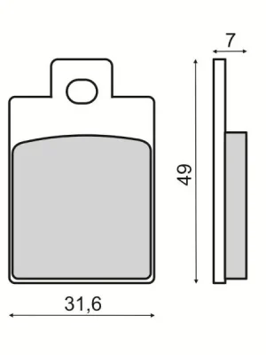 Brzdové destičky RMS 225103500 přední homologated, organic Aktuální