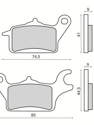 Brzdové destičky RMS 225103550 přední organické Kup Teď