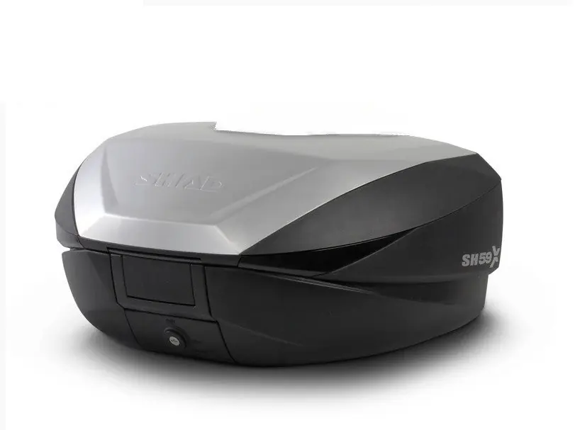 Vrchní kufr na motorku SHAD SH59X D0B59200 černý s hliníkovým krytem (rozšiřitelný koncept) se zámkem PREMIUM SMART Akční Cena