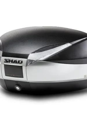 Vrchní kufr na motorku SHAD SH48 D0B48400 nový titan se zámkem PREMIUM SMART Zlevněný