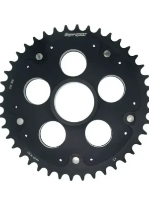 Autentický Rear sprocket SUPERSPROX STEALTH with alloy disc RSA-733_525 42-BLK Lesklá černá 42 zubů, 525