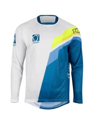 Motokrosový dres YOKO 66-196602-XL VIILEE bílý / modrý / žlutý XL (1.66-196602-XL) Super Cena