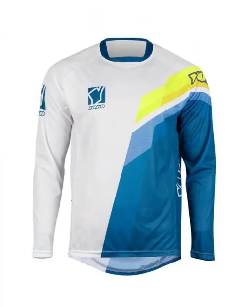 Motokrosový dres YOKO 66-196602-XL VIILEE bílý / modrý / žlutý XL (1.66-196602-XL) Super Cena