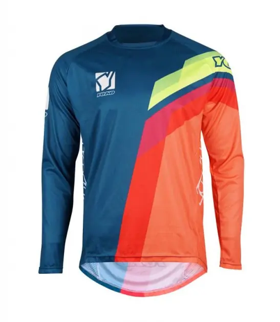 Motokrosový dres YOKO 66-196604-XL VIILEE modrý / oranžový / žlutý XL (1.66-196604-XL) Akční Cena