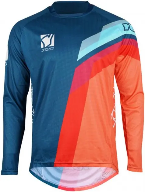 Cenově Výhodný Motokrosový dres YOKO 66-196605-XL VIILEE modrý / oranžový / modrý XL (1.66-196605-XL)