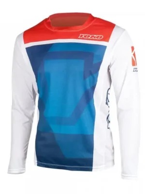 Motokrosový dres YOKO 66-176600-M KISA modrý / červený M (1.66-176600-M) Rychlé Dodání