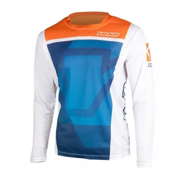 Motokrosový dres YOKO 66-176601-M KISA modrý / oranžový M (1.66-176601-M) Finální Výprodej