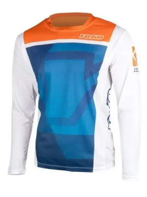Expresní Doručení Motokrosový dres YOKO 66-176601-XL KISA modrý / oranžový XL (1.66-176601-XL)