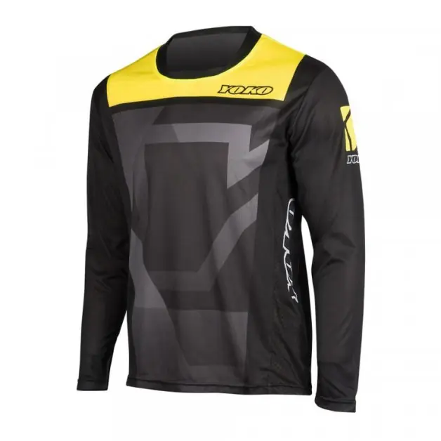 Jen Po Omezenou Doba Motokrosový dres YOKO 66-176602-S KISA černý / žlutý S (1.66-176602-S)