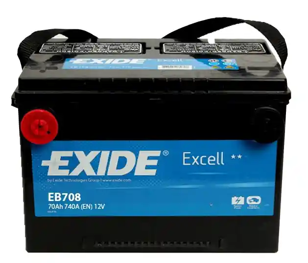 Autobaterie Exide Excell 12V, 70Ah, 740A, EB708 Oblíbený