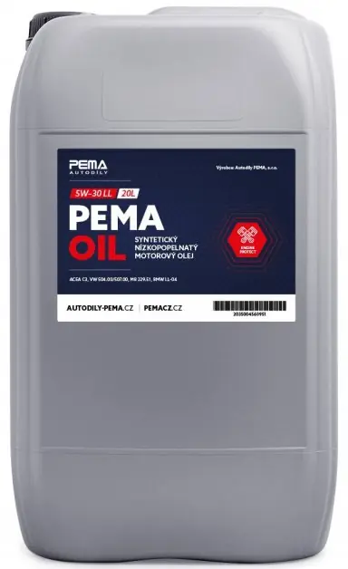 Motorový olej PEMA OIL LL 5W-30, 20L Expresní Doručení