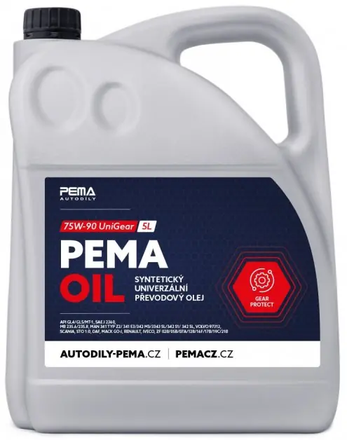 Výhodná Nabídka Převodový olej PEMA OIL UniGear 75W-90, 5L