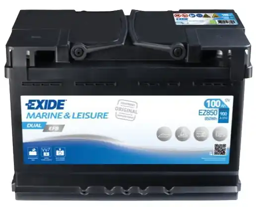 Baterie Exide Marine Leisure Dual EFB 12V, 100Ah, 900A, EZ850 Kup Teď