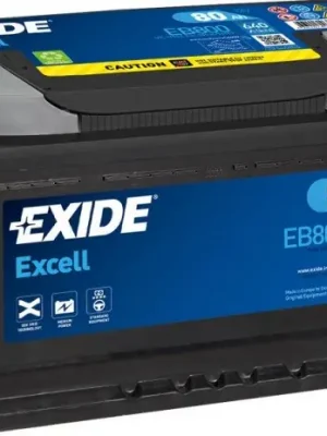 Akční Cena Autobaterie Exide Excell 12V, 80Ah, 640A, EB800