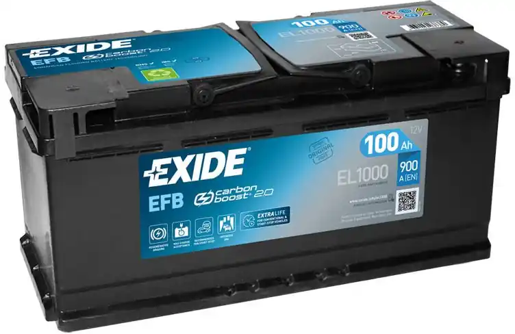Autobaterie Exide Start-Stop EFB, 12V, 100Ah, 900A, EL1000 Nejlepší Volba