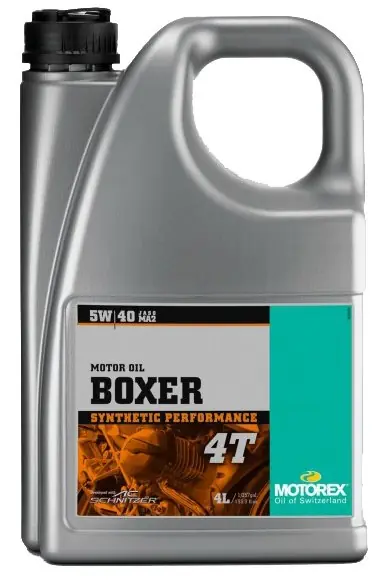 Nejprodávanější Motorový olej Motorex Boxer 4T 5W-40, 4L