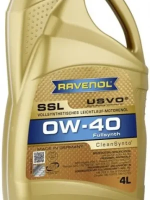 Motorový olej Ravenol SSL 0W-40, 4L Objednat Nyní