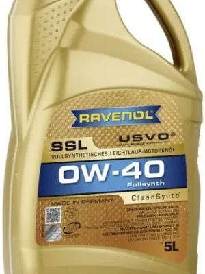 Motorový olej Ravenol SSL 0W-40, 5L Aktuální