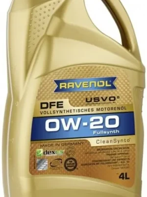 Motorový olej Ravenol DFE 0W-20, 4L Výprodej