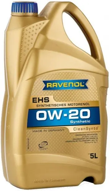 Oblíbený Motorový olej Ravenol EHS 0W-20, 5L