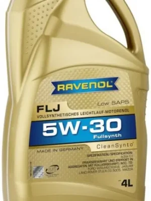 Značkový Motorový olej Ravenol FLJ 5W-30, 4L