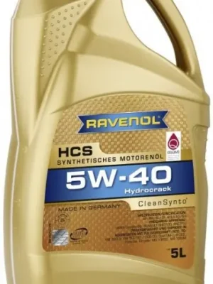Motorový olej Ravenol HCS 5W-40, 5L Originální