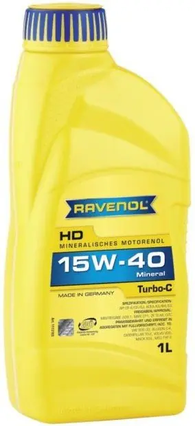 Motorový olej Ravenol Turbo-C HD-C 15W-40, 1L Aktuální