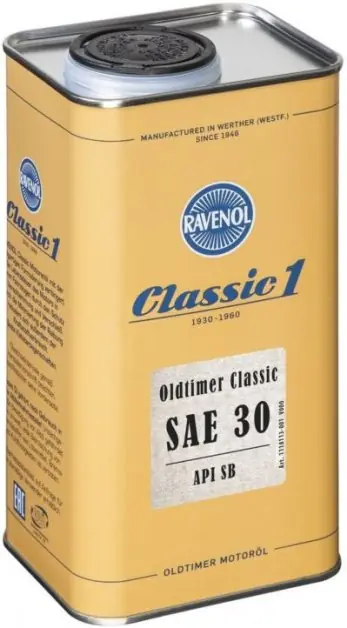 Finální Výprodej Motorový olej Ravenol Oldtimer Classic 30, 1L