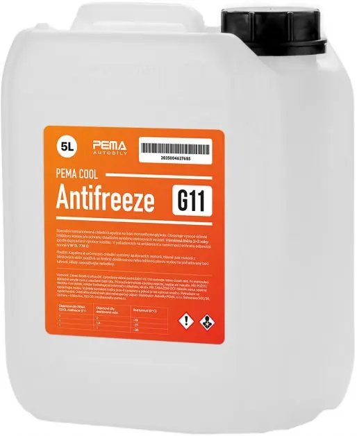 Cenový Hit Chladící kapalina PEMA COOL Antifreeze G 11, 5L