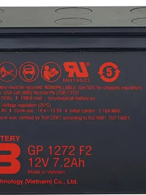 Zlevněný Akumulátor CSB 12V, 7,2Ah (GP1272 F2)