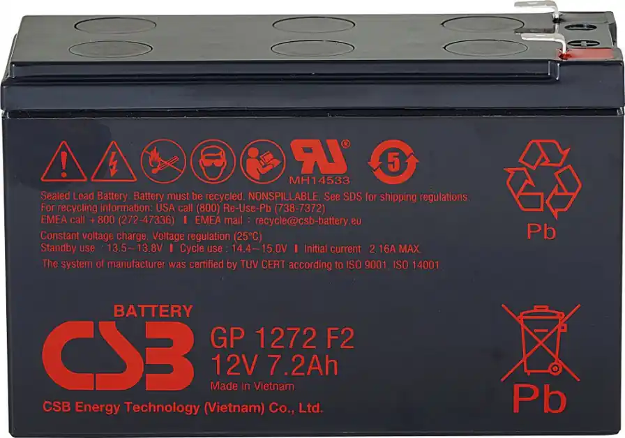 Zlevněný Akumulátor CSB 12V, 7,2Ah (GP1272 F2)