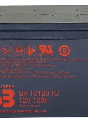 Akumulátor CSB 12V, 12Ah (GP12120 F2) Levný