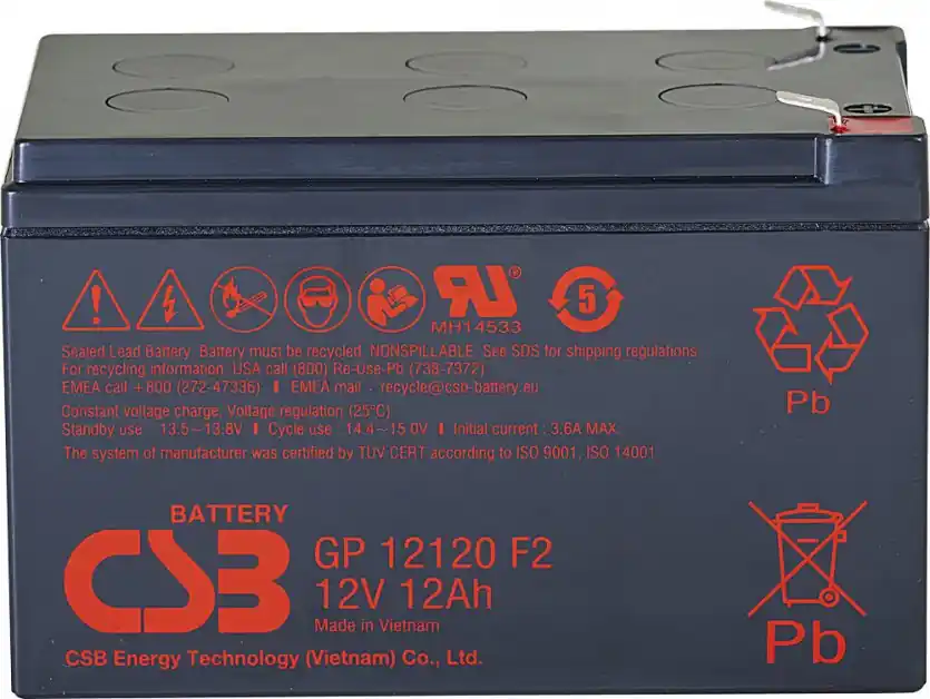 Akumulátor CSB 12V, 12Ah (GP12120 F2) Levný