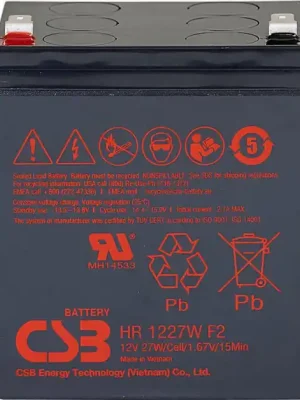 Akumulátor CSB 12V, 6,5Ah (HR1227W F2) Ihned K Objednání