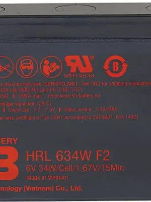 Akumulátor CSB 6V, 9Ah (HRL634W F2) Akce