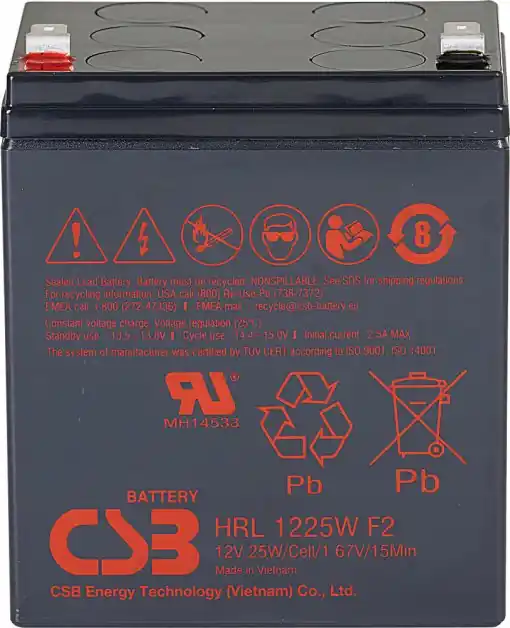 Akumulátor CSB 12V, 5,9Ah (HRL1225W F2) Koupit Online