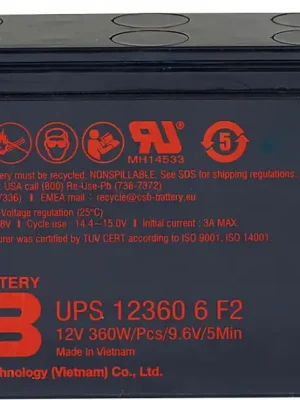 Časově Omezené Akumulátor CSB 12V, 7,1Ah (UPS123606 F2F1)