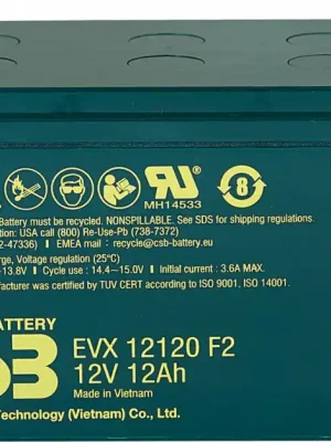 Značkový Akumulátor CSB 12V, 12Ah (EVX12120 F2)