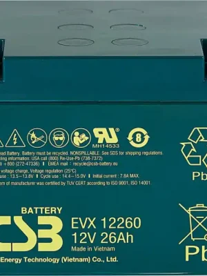 Akumulátor CSB 12V, 26Ah (EVX12260 I) Akce