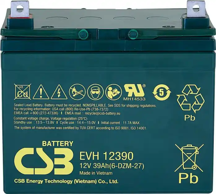 Nakupujte Hned Akumulátor CSB 12V, 39Ah (EVH12390)