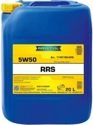 Motorový olej Ravenol Racing Rally Synto 5W-50, 20L Rychlé Dodání