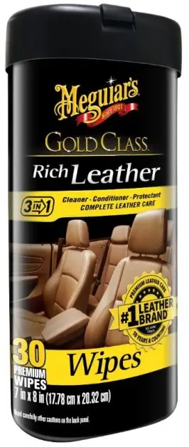 Meguiar‘s Gold Class Rich Leather Wipes, 30ks Pouze Dnes