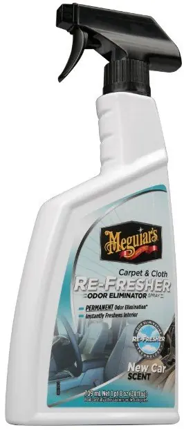 Must-Have Meguiar‘s Carpet Cloth Re-Fresher - odstraňovač zápachu, vůně do interiéru a oživovač tkanin, 709 ml