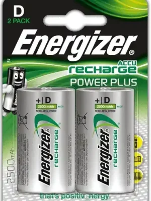 Energizer Power Plus D nabíjecí 2500mAh HR20/2 (2ks) Akční Cena
