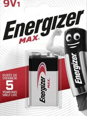 Vysoce Kvalitní Energizer Alkaline 9V Max 6LR61 (1ks)