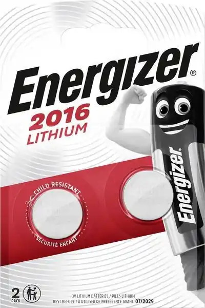 Tovární Cena Energizer Lithium knoflíková baterie CR2016/2 (2ks)