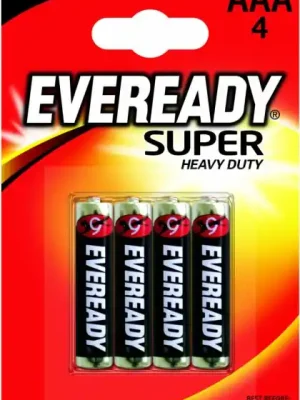 Eveready Super Heavy Duty mikrotužkové AAA LR03/4 (4 ks) Top Prodej